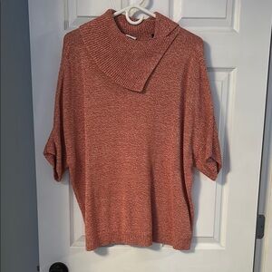 CAbi Women's Cowl Neck Sweater - Rust